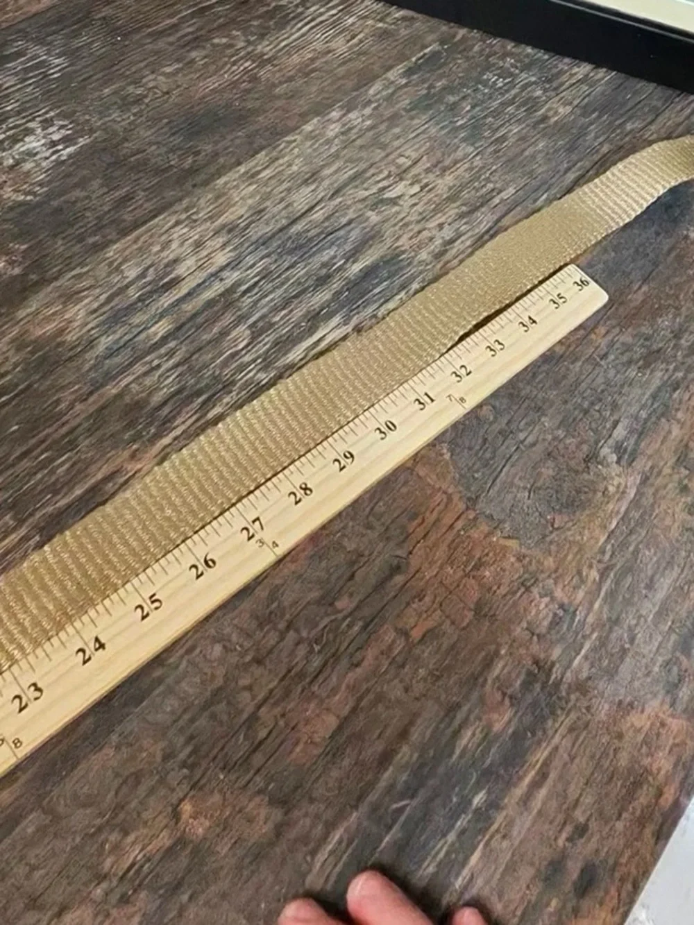Levi's Tan Webbing Belt with Metal Buckle Mens Large 38-40